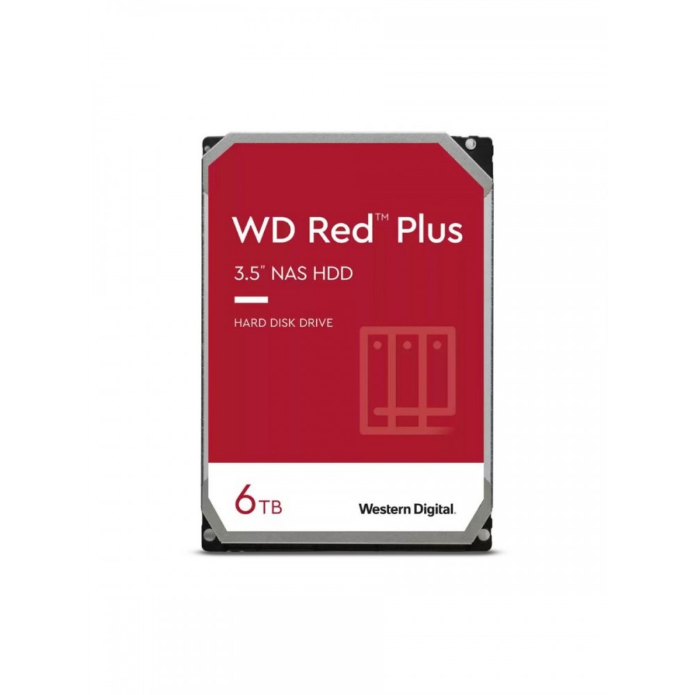 Western Digital Red Plus WD60EFPX interne harde schijf 3.5" 6000 GB SATA III RENEWED